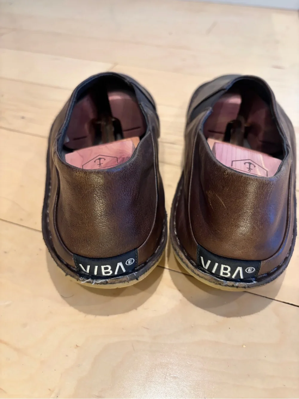 VIBAe ZUMA Leather Ergonomic Slip-On Shoes Brown EU 46 / US Men’s 12–12.5
